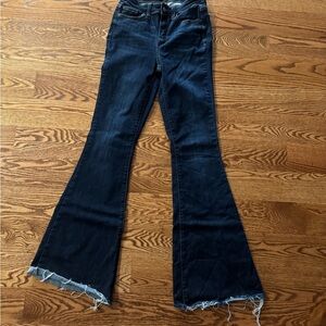 Dark Blue Flare Judy Blue Jeans for Women